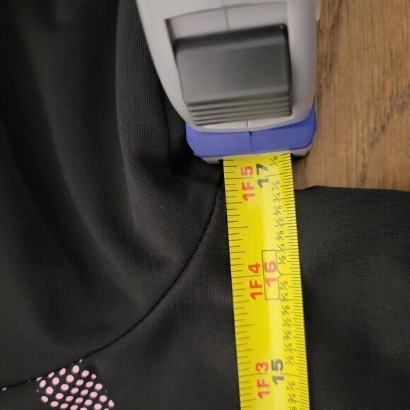 Adidas Zip Up‎ Jacket-Black/Pink-Girls LG 14 - Picture 6 of 6